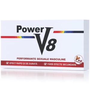 Pachet Power V8, 4 pastile pentru potenta