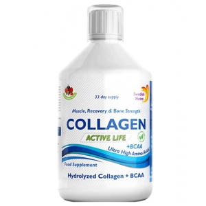 Active Life Colagen Lichid Hidrolizat Tip 1, 2 si 3, 500ml, Swedish Nutra