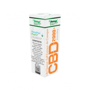 Ulei Ozonat CBD 2000 mg cu Turmeric 200 mg, 10 ml